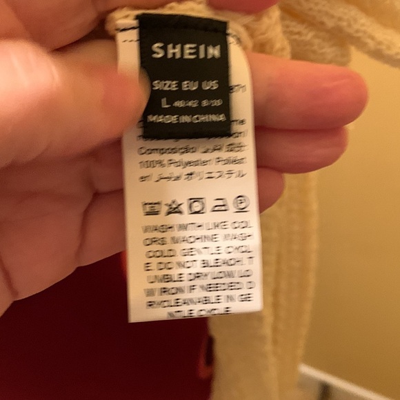 Shein Cropped sweater with front ties NWOT - Picture 7 of 9